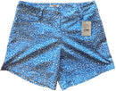 Adidas Blue & White Geometric Patterned Shorts Size 8-1