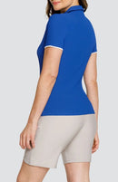 New Tail Activewear Arezzo Short Sleeve Golf Top - Oxford Blue MSP$90-2
