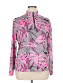 Tail White Label Hot Pink & Black Print Pullover Size XL-1