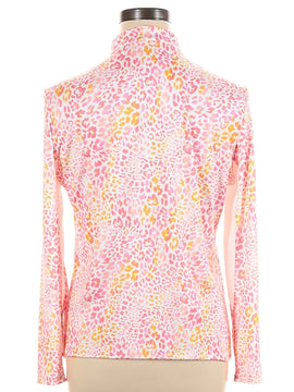 Tail Women's Pink & White Animal Print Sun Shirt Size XL MSP$100 - 0