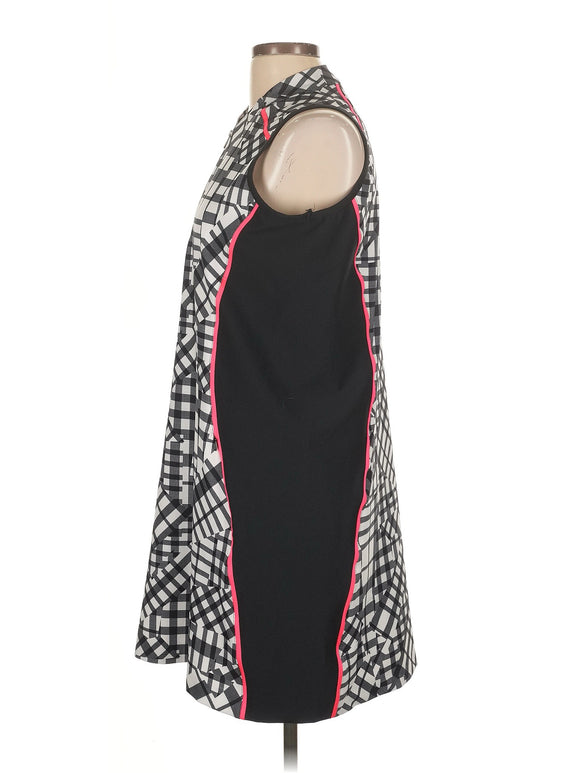Tail Black & White Patchwork Print Sleeveless Golf Dress Size L MSP$100