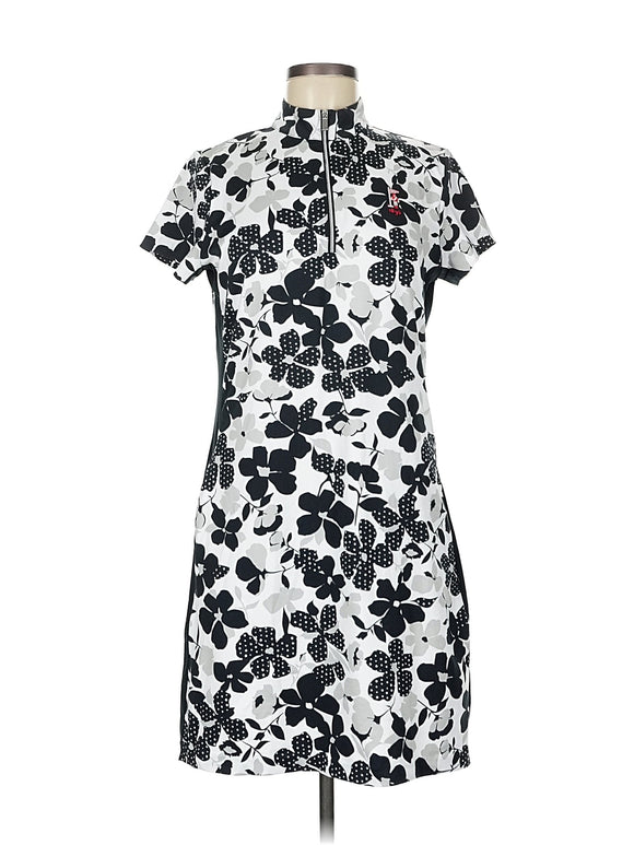 Tail Activewear Black & White Dua Short Sleeve Golf Dress Size S MSP$100