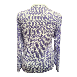New San Soleil Purple & White Long Sleeve Sun Shirt Size L  MSP$96 - 0