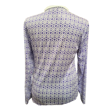 New San Soleil Purple & White Long Sleeve Sun Shirt Size L  MSP$96 - 0