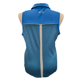 Oakley 2 Tone Blue Sleeveless Women's Golf Polo Size XL MSP$65 - 0