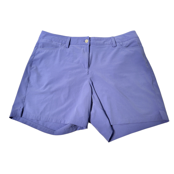 Puma Women's Purple Belted Golf Shorts Size 12 MSP$70