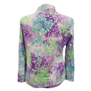 Ibkul Purple, Green & Blue Paint Splatter Print Sun Shirt Size XL MSP$100-2