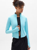 New Athleta Aqua Salutation Crop Jacket MSP$119-1