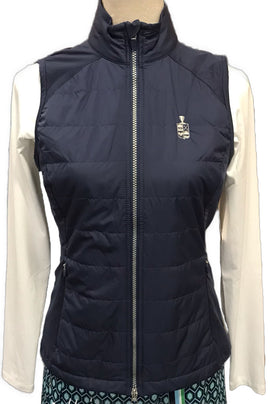 Buy navy New Zero Restriction Women's Tess Vest w/Logo MSP$168