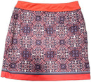 Greg Norman 17.5” Golf Skort Coral White & Blue Paisley Size S MSP$79-2