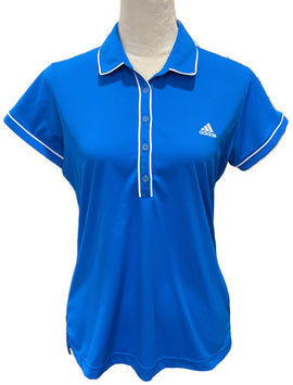 Adidas Women's Bright Blue Polo Size M