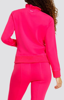 New Tail Activewear Poppi Zip Front Jacket - Vivid Pink MSP$84 - 0