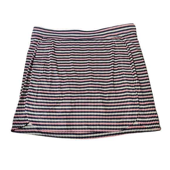Belyn Key Navy, White & Pink Diamond Print Golf Skort Size XL MSP$116