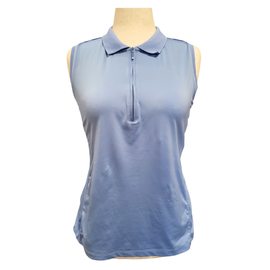 Peter Millar Women's Periwinkle Sleeveless Golf Polo Size XL