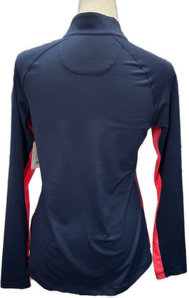 Greg Norman Women's SolarXP Navy Botanic Long Sleeve Golf Top Size S MSP$89 - 0