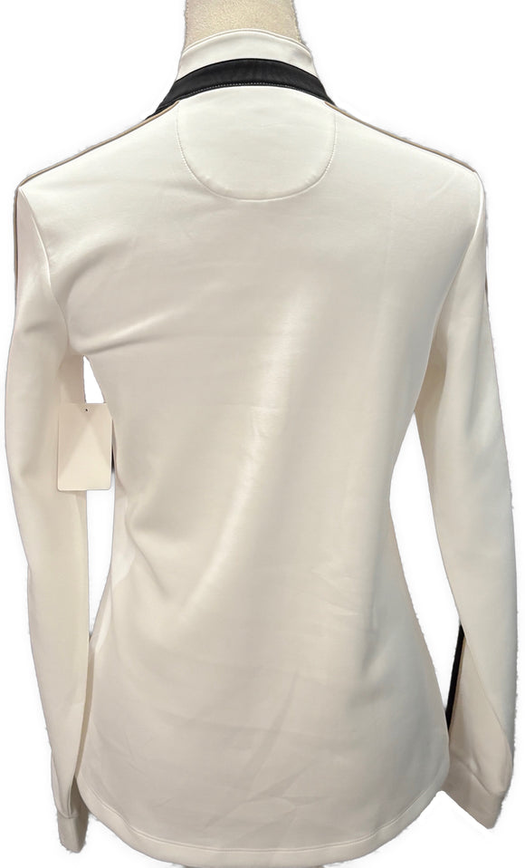 Greg Norman Women's Ivory Black & Gold Golf Pullover Size S