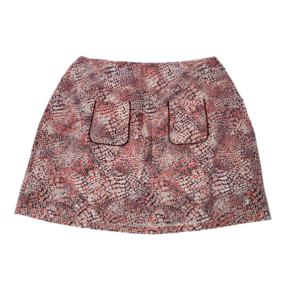 New Foray Golf Abstract Animal Patch Pocket Skirt MSP$160