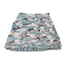 Lucky in Love Blue Turquoise Splatter Camo Print Skort Size L MSP $107-2