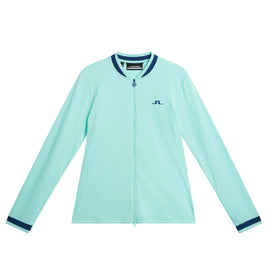 New J.Lindeberg Leonor Mid Layer Jacket Aruba Blue Size XL MSP$135