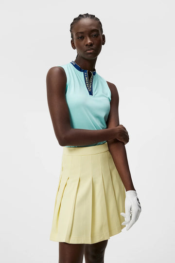 J.Lindeberg Women's Laya Sleeveless Golf Top - Aruba Blue Size XL MSP$85 - 0