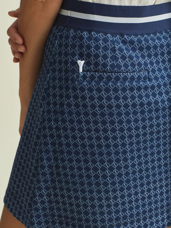 New A.Putnam Navy Print Rita Golf Skort Size M MSP$165