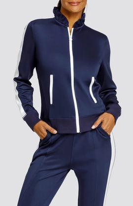 New Tail Activewear Women's Navy Poppi Jacket MSP$84