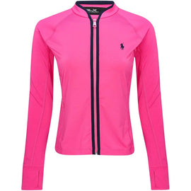 New Ralph Lauren RLX Women's Pink Stretch Jersey Jacket Size L MSP$148