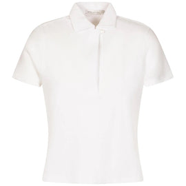 Peter Millar Women's White Elle Short Sleeve Terry Polo Size L MSP$125