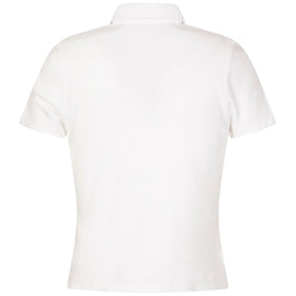 Peter Millar Women's White Elle Short Sleeve Terry Polo Size L MSP$125 - 0