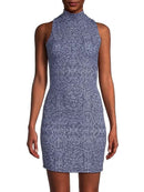 New Greyson Navy Sleevelkess Labrinth Nova Golf Dress Size S MSP$220-1