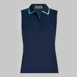 New G/Fore Women's Silky Nylon Twilight Sleeveless Golf Polo MSP$110
