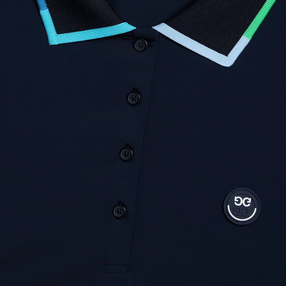 New G/Fore Women's Silky Nylon Twilight Sleeveless Golf Polo MSP$110