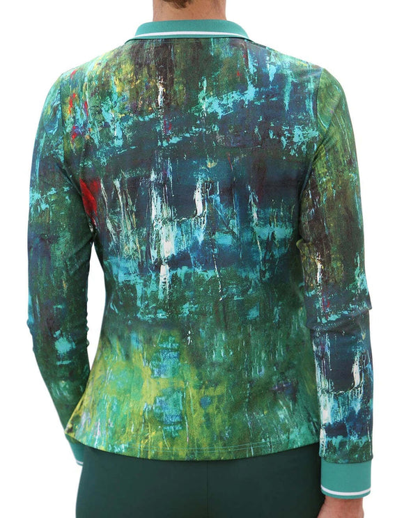 New Famara Women's Long Sleeve Art Top Size S MSP$99