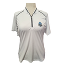 Greg Norman White 1/4 Zip Polo w/ 'Shell Landing' Logo Size L-1