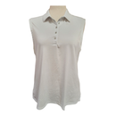 Dunning Golf Women's White Sleeveless Golf Polo Size XL MSP$80-1