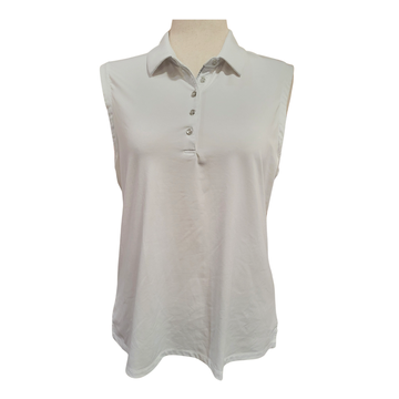 Dunning Golf Women's White Sleeveless Golf Polo Size XL MSP$80