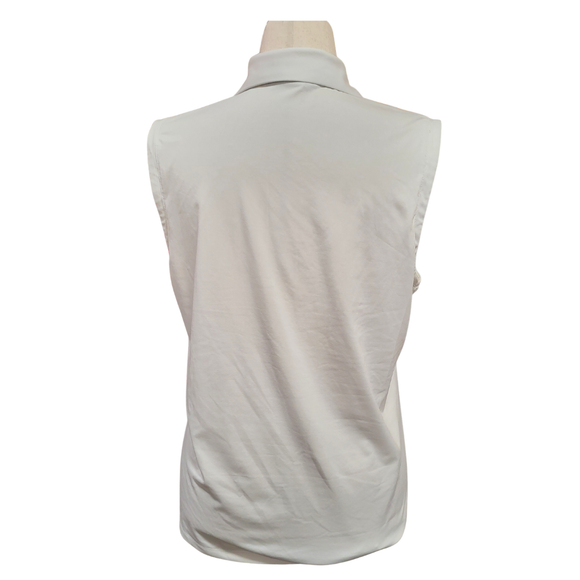Dunning Golf Women's White Sleeveless Golf Polo Size XL MSP$80