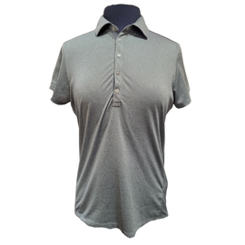 Ralph Lauren RLX Women's Gray Heather Snap Golf Polo Size M MSP$108