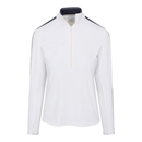 New Dunning Gabrielle Interlock Performance Quarter - White Zip Size M MSP $108-1