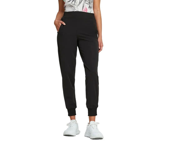 New Puma Women's Black Pierview Golf Jogger Size S MSP$80
