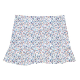 New Scales Womens Sea Glass Court Love Skort  White/Coral Size S MSP$75