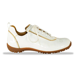 WesTees Marilyn White/Gold Golf Shoes Size 9 MSP$299