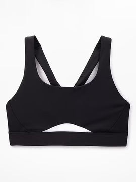 New Athleta Black Interval Colorblock Bra Size S MSP$55
