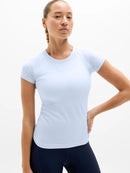New Athleta Momentum Seamless Top - Gossamer Size M MSP$59-1
