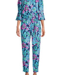 Lilly Pulitzer Calla Navy Pineapple Paradise Jumpsuit Size S MSP$188-2