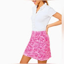 Lilly Pulitzer Luxletic Maryana Golf Skort Pink Blossom Foxy Llama Size S MSP$98-3