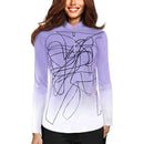 Jamie Sadock Sunsense Lavender Ombre Long Sleeve SunShirt Size L MSP$98-3