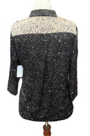 Jamie Sadock Women's Black & Tan 3/4 Sleeve Golf Top Size L-2