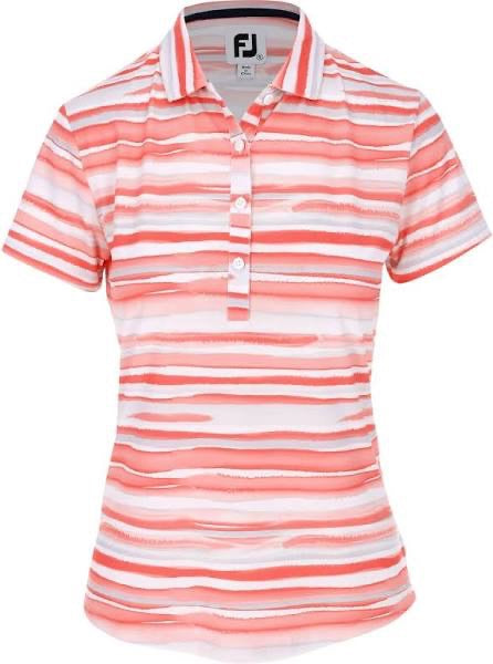 Footjoy Women's Coral & White Watercoloe Golf Polo Size XL MSP$
