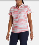 Footjoy Women's Coral & White Watercoloe Golf Polo Size XL MSP$-2